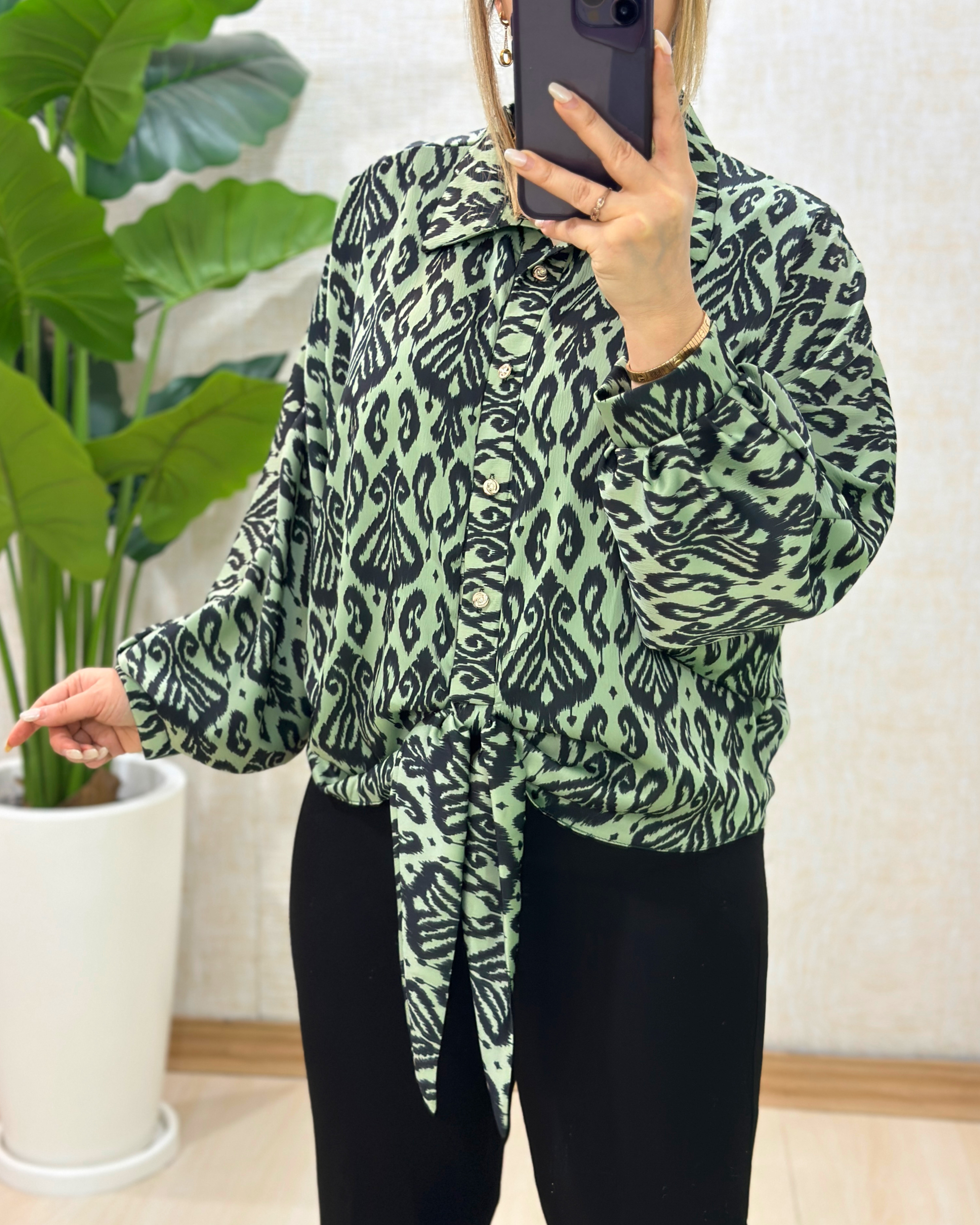 C396- شومیز گره ای