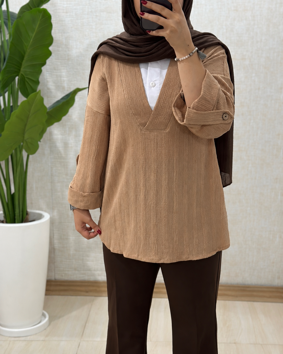 C533- شومیز یقه سفید 4